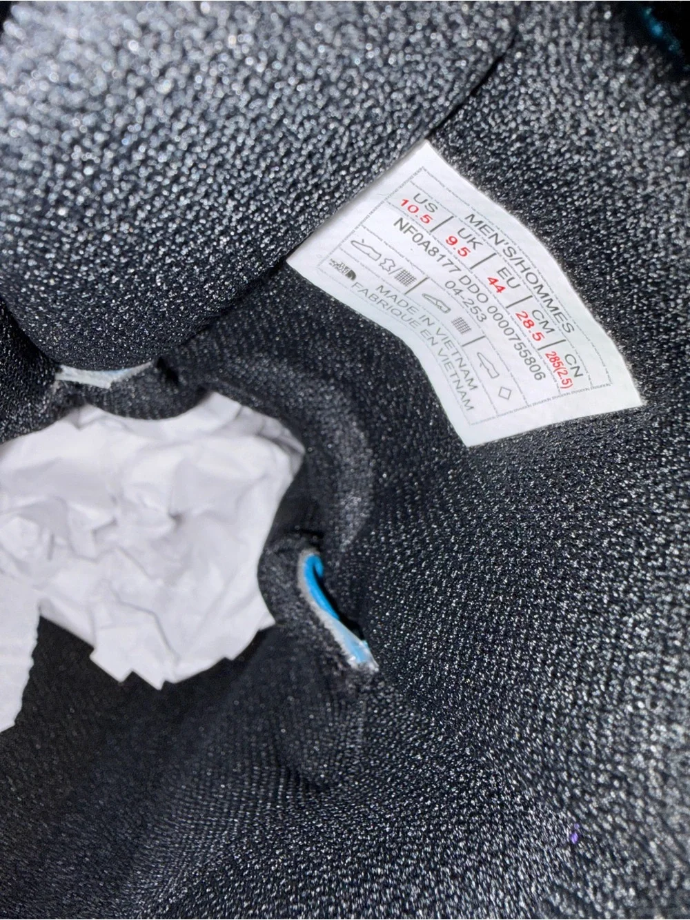 The North Face Back-To-Berkeley IV Textile Waterproof Dusk Blue/TNF Black 10.5 M